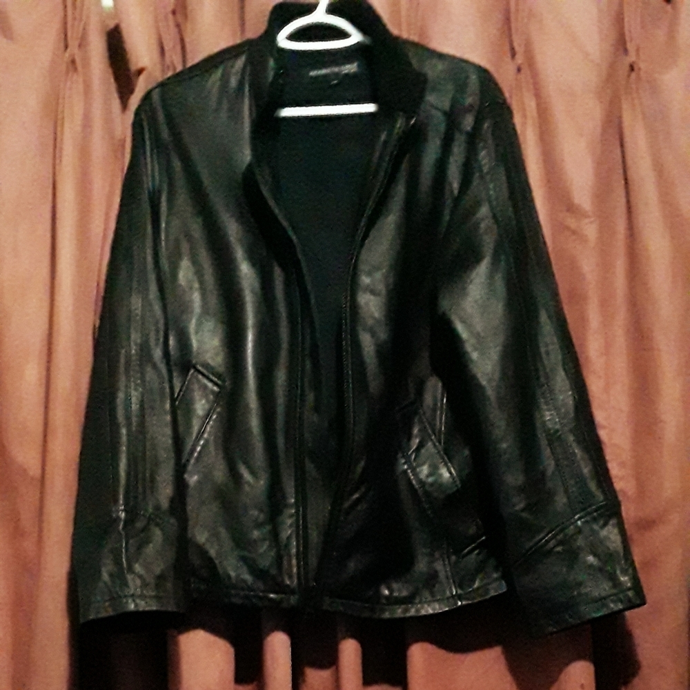 Kenneth Cole Size M Leather Jacket